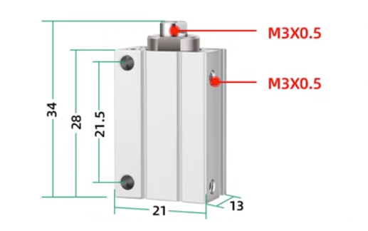 Sản phẩm Xy lanh khí CDUJB8-10D